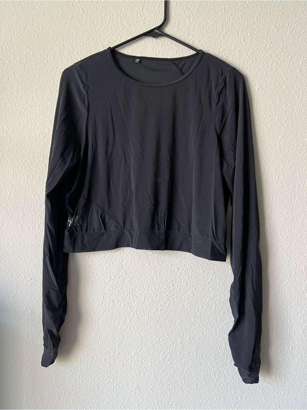 Gymshark Mesh Black Long-Sleeve Women's Performance Top